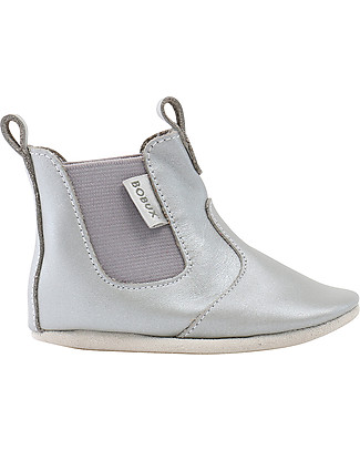 Bobux Stivaletto Soft Sole, Argento - La cosa migliore dopo i piedi scalzi! Soft Sole Bobux