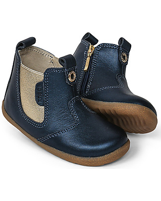 Bobux Stivaletto Step-Up Jodphur - Blu/Brillante - Comfort e Stile per i Primi Passi! Scarpe