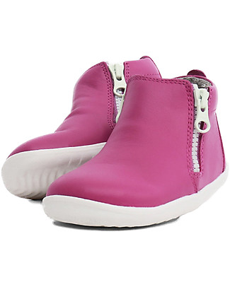 Bobux Stivaletto Step-Up Tasman, Magenta - Soffice con Doppia Zip! Scarpe