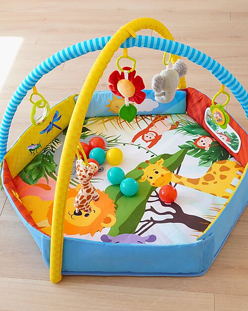BoJungle 2 in 1 Palestrina Sensoriale e Piscina di Palline - Palenquo - Multiattività Palestrine