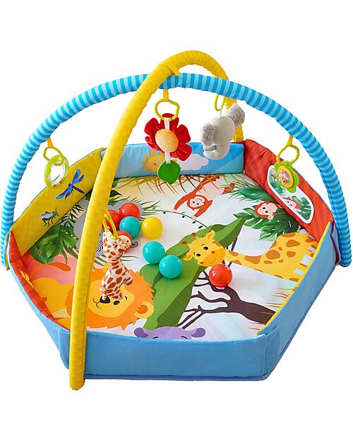 BoJungle 2 in 1 Palestrina Sensoriale e Piscina di Palline - Palenquo - Multiattività Palestrine