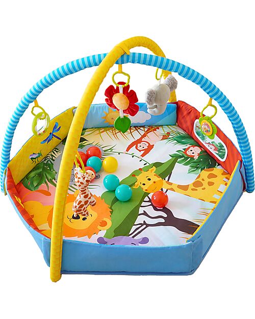 BoJungle 2 in 1 Palestrina Sensoriale e Piscina di Palline - Palenquo - Multiattività Palestrine