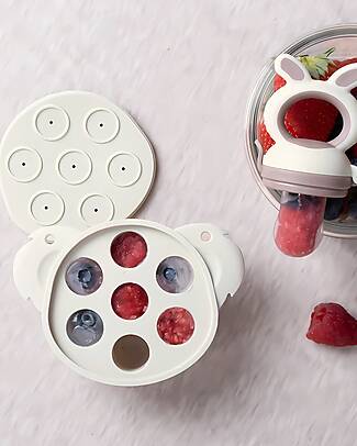 BoJungle Contenitore in Silicone per Freezer - Dune - 7 Scomparti Porta Merenda