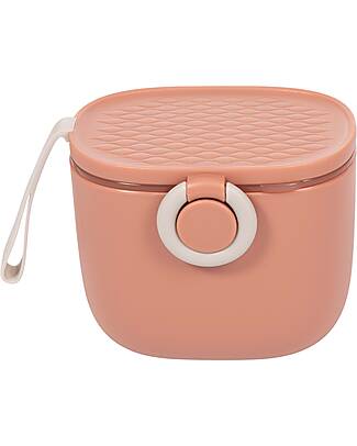BoJungle Contenitore per Latte in Polvere o Snack - Terracotta - Con Misurino Contenitori per Alimenti