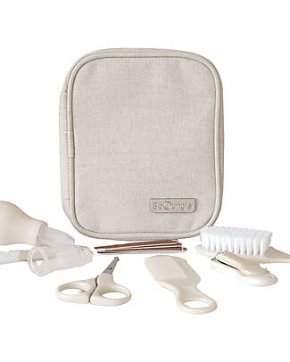 BoJungle Kit Toilette Neonato - 8 pezzi - Dune Kit Toilette Neonato