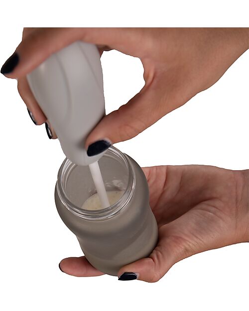 BoJungle Mixer per Latte in Polvere - Grigio - Pratico e Compatto Accessori Biberon