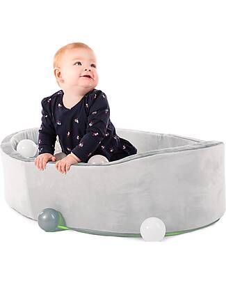 BoJungle Piscina di Palline - Grigio - Stimola le Capacità Motorie! Palestrine