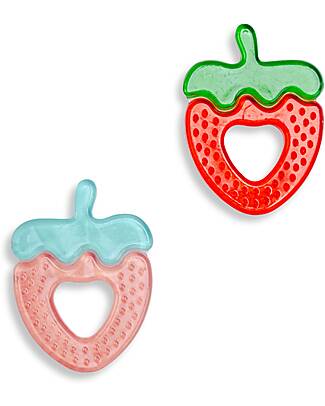 BoJungle Set 2 Massaggiagengive - Fragola - Perfetti per la Dentizione Massaggiagengive