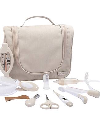 BoJungle Set Toilette  15 pezzi - Dune - Tutto l'essenziale in un kit Kit Toilette Neonato