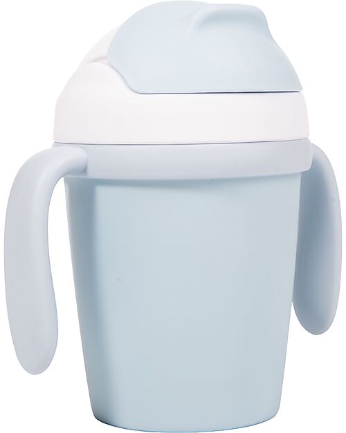 BoJungle Tazza da Apprendimento 250 ml - Blu - Materiale Sostenibile Bicchieri