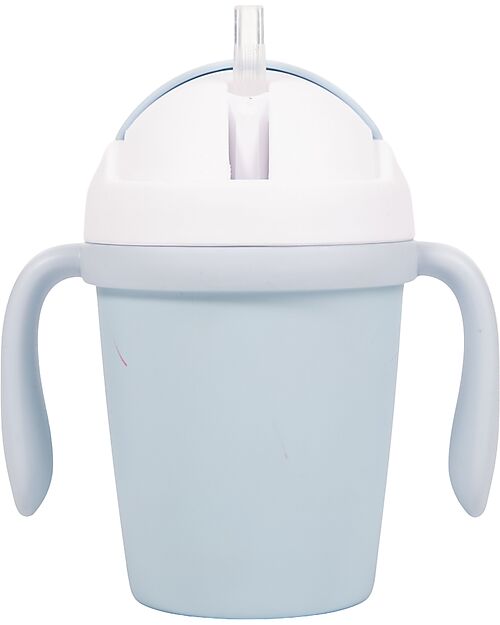 BoJungle Tazza da Apprendimento 250 ml - Blu - Materiale Sostenibile Bicchieri