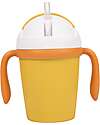 BoJungle Tazza da Apprendimento 250 ml - Ocra - Materiale Sostenibile Bicchieri