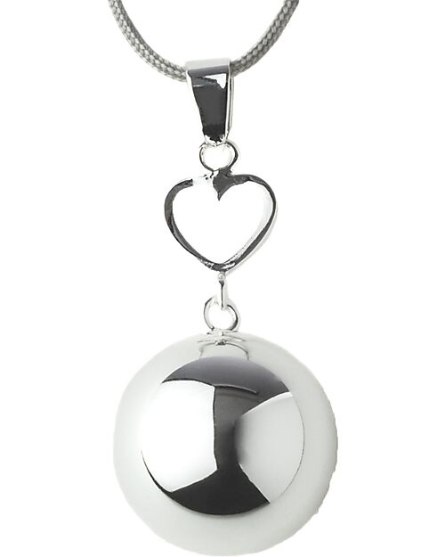 Bola Pregnancy Jewel Chiama Angeli Bola - Argento con Cuore Collane Allattamento