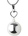 Bola Pregnancy Jewel Chiama Angeli Bola - Argento con Cuore Collane Allattamento