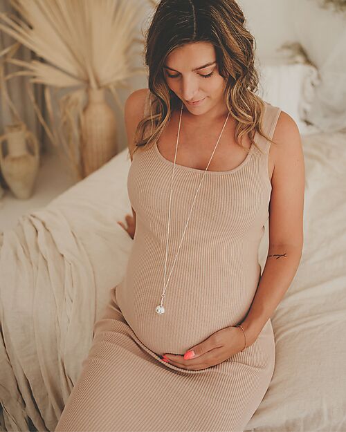 Bola Pregnancy Jewel Chiama Angeli Bola - Argento con Cuore Collane Allattamento