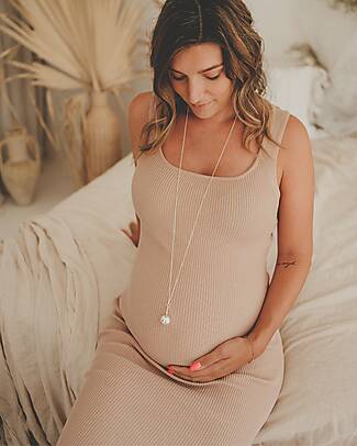 Bola Pregnancy Jewel Chiama Angeli Bola - Argento con Foglie Collane Allattamento