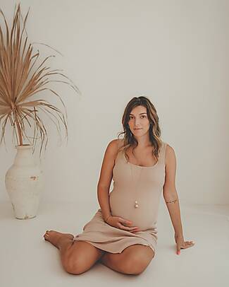 Bola Pregnancy Jewel Chiama Angeli Bola - Oro Rosa con Fiore e Perla Collane Allattamento