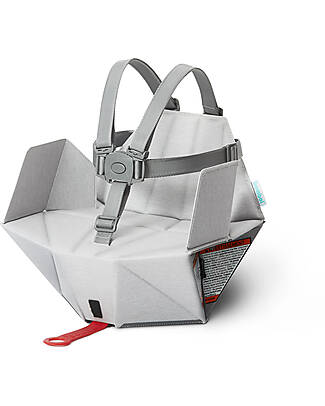 Bombol Rialzo Pop-up Booster per Sedia - Pebble Grey - con Fianchetti Laterali Seggiolini da Viaggio