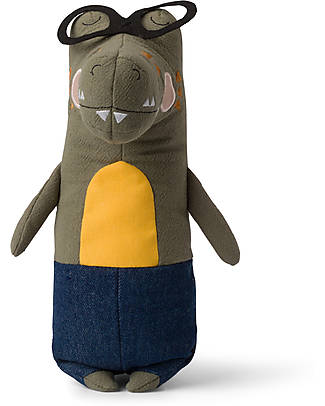 Bon Ton Toys Peluche Alligatore Alfred - Verde - 24cm - fatto con PET Riciclato! Peluche