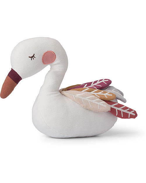 Bon Ton Toys Peluche Cigno Susie - Bianco - 28cm - fatto con PET Riciclato! Peluche