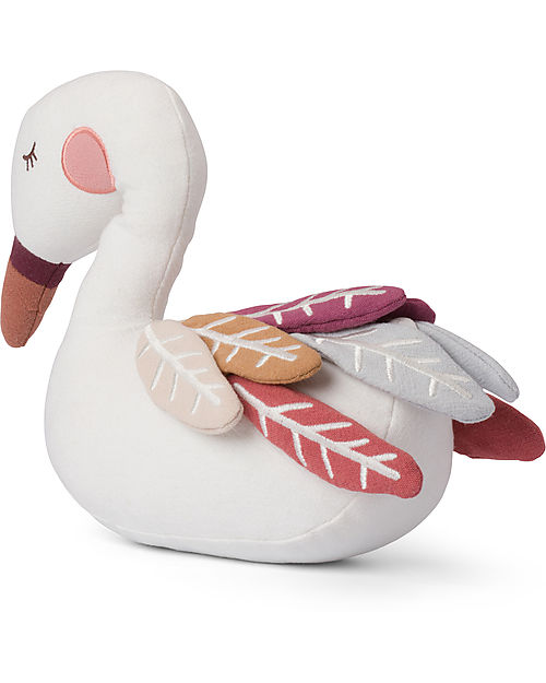 Bon Ton Toys Peluche Cigno Susie - Bianco - 28cm - fatto con PET Riciclato! Peluche