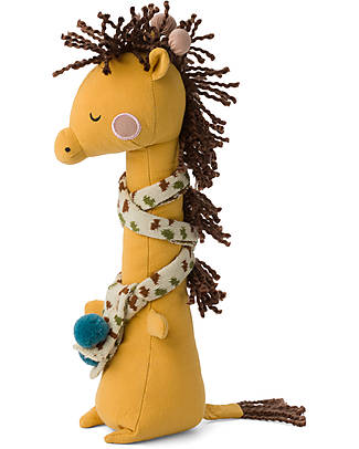Bon Ton Toys Peluche Danny la Giraffa - Giallo - 30cm - fatto con PET Riciclato! Peluche