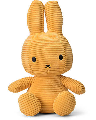 Bon Ton Toys Peluche Miffy in Velluto - Giallo -33cm - fatto con PET Riciclato! Peluche