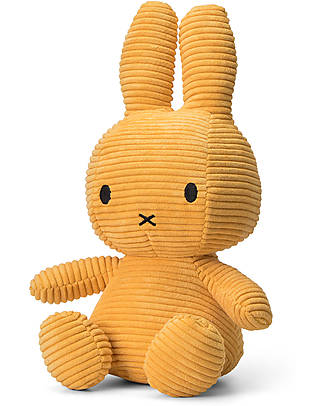 Bon Ton Toys Peluche Miffy in Velluto - Giallo -33cm - fatto con PET Riciclato! Peluche