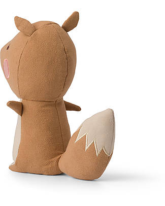 Bon Ton Toys Peluche Volpe Fiorella - Marrone - 23cm - fatto con PET Riciclato! Peluche