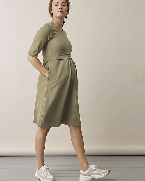 Boob Abito Estivo Premaman e Allattamento Maniche Corte Linnea - Trench - Cotone bio Vestiti_