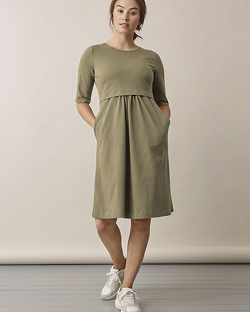 Boob Abito Estivo Premaman e Allattamento Maniche Corte Linnea - Trench - Cotone bio Vestiti_