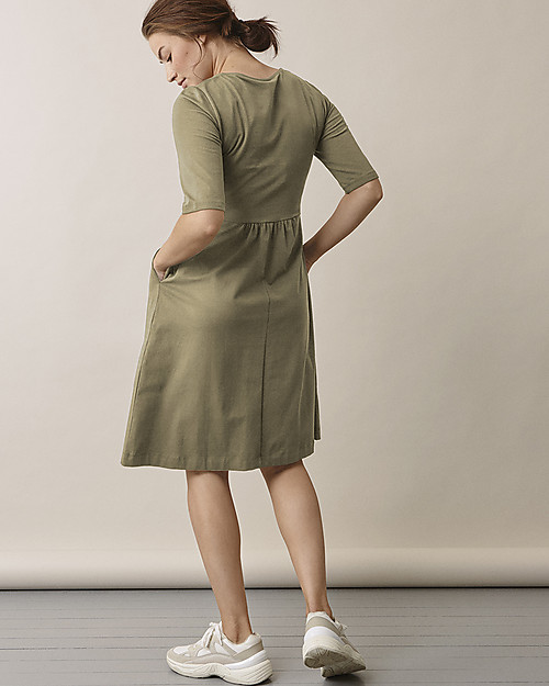 Boob Abito Estivo Premaman e Allattamento Maniche Corte Linnea - Trench - Cotone bio Vestiti_