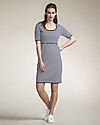 Boob Abito in Maglia Premaman e Allattamento, Righe Blu - Cotone Bio Vestiti_