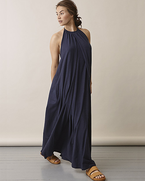 Boob Abito Lungo Air Premaman e Allattamento - Blu Notte - 100% cotone bio Maglie Manica Lunga