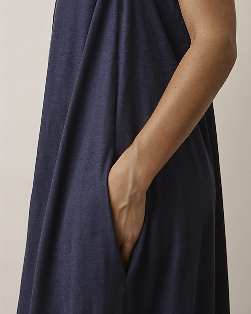 Boob Abito Lungo Air Premaman e Allattamento - Blu Notte - 100% cotone bio Maglie Manica Lunga