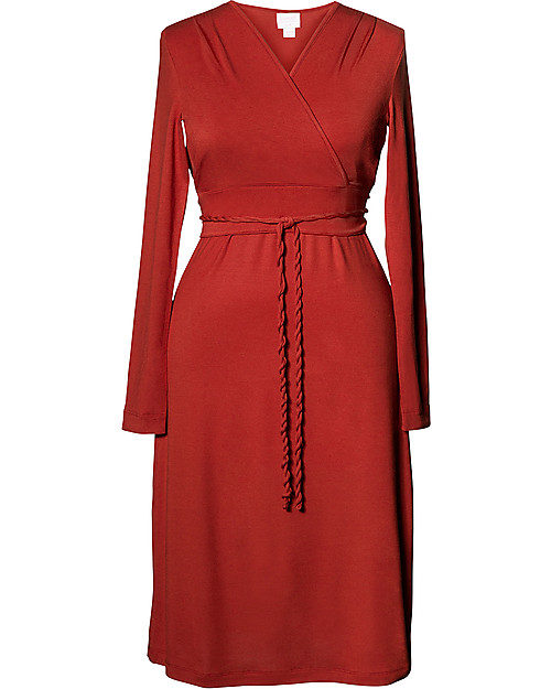 Boob Abito Premaman e Allattamento Braidy in Fibra Naturale di Eucalipto - rosso marsala Vestiti_