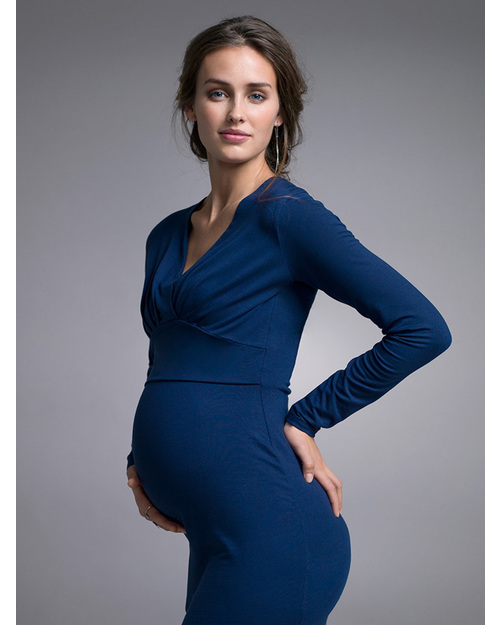 Boob Abito Premaman e Allattamento Sophia - Blu Profondo (fresca fibra di Eucalipto) Vestiti_