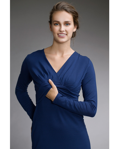 Boob Abito Premaman e Allattamento Sophia - Blu Profondo (fresca fibra di Eucalipto) Vestiti_