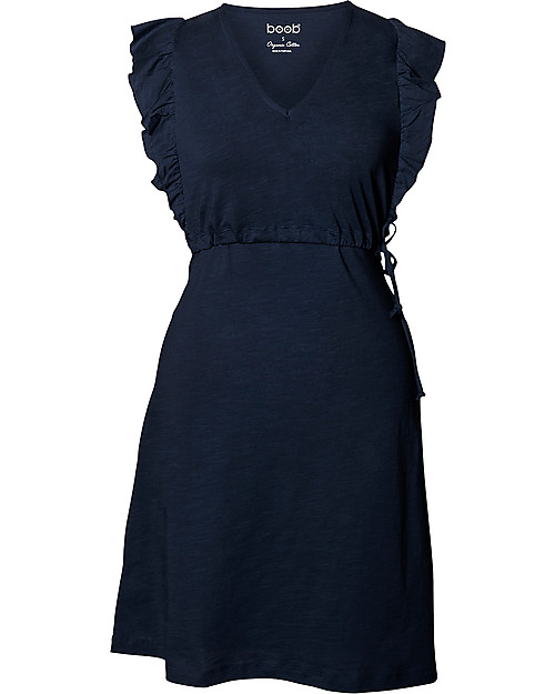 Boob Alicia, Abito Maternità e Allattamento, Blu Notte - 100% Cotone Organico Vestiti_