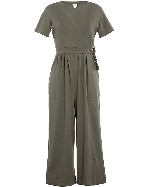 Boob Amelia Tuta Premaman e Allattamento - Oliva - Cotone Bio Vestiti_