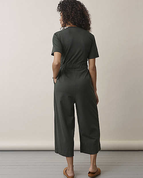 Boob Amelia Tuta Premaman e Allattamento - Verde Scuro - Cotone Bio Vestiti_