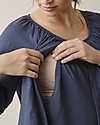 Boob Blusa Air Premaman e Allattamento - Blu Thunder - 100% cotone bio Maglie Manica Lunga
