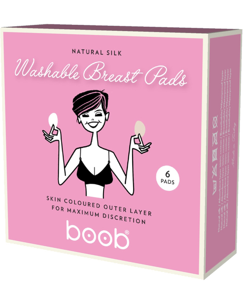 Boob Coppette Assorbilatte Lavabili - pacco da 6 - seta e cotone bio Coppette Assorbilatte