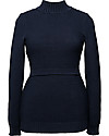Boob Elisa, Maglione Premaman e Allattamento a Costine in Cotone Bio - Blu Felpe
