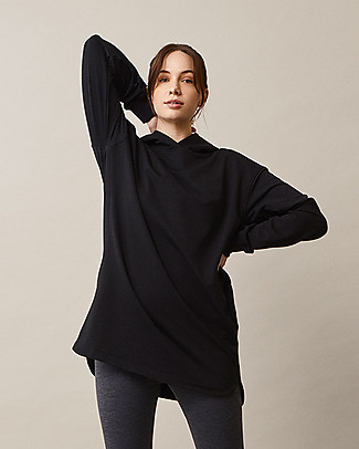 Boob Felpa Oversize con Cappuccio per Maternità e Allattamento - Nero - Cotone Bio Felpe