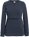 Boob Felpa Premaman e Allattamento con Scaldapetto - Blu Acciaio - Cotone Bio Felpe