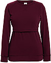Boob Felpa Premaman e Allattamento con Scaldapetto - Bordeaux - Cotone Bio Felpe