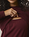 Boob Felpa Premaman e Allattamento con Scaldapetto - Bordeaux - Cotone Bio Felpe