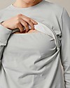 Boob Felpa Premaman e Allattamento con Scaldapetto - Grigio Ghiaccio - Cotone Bio Felpe
