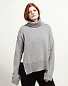 Boob Jamie, Maglione Collo Alto Premaman e Allattamento in Lana Riciclata - Grigio Melange Felpe